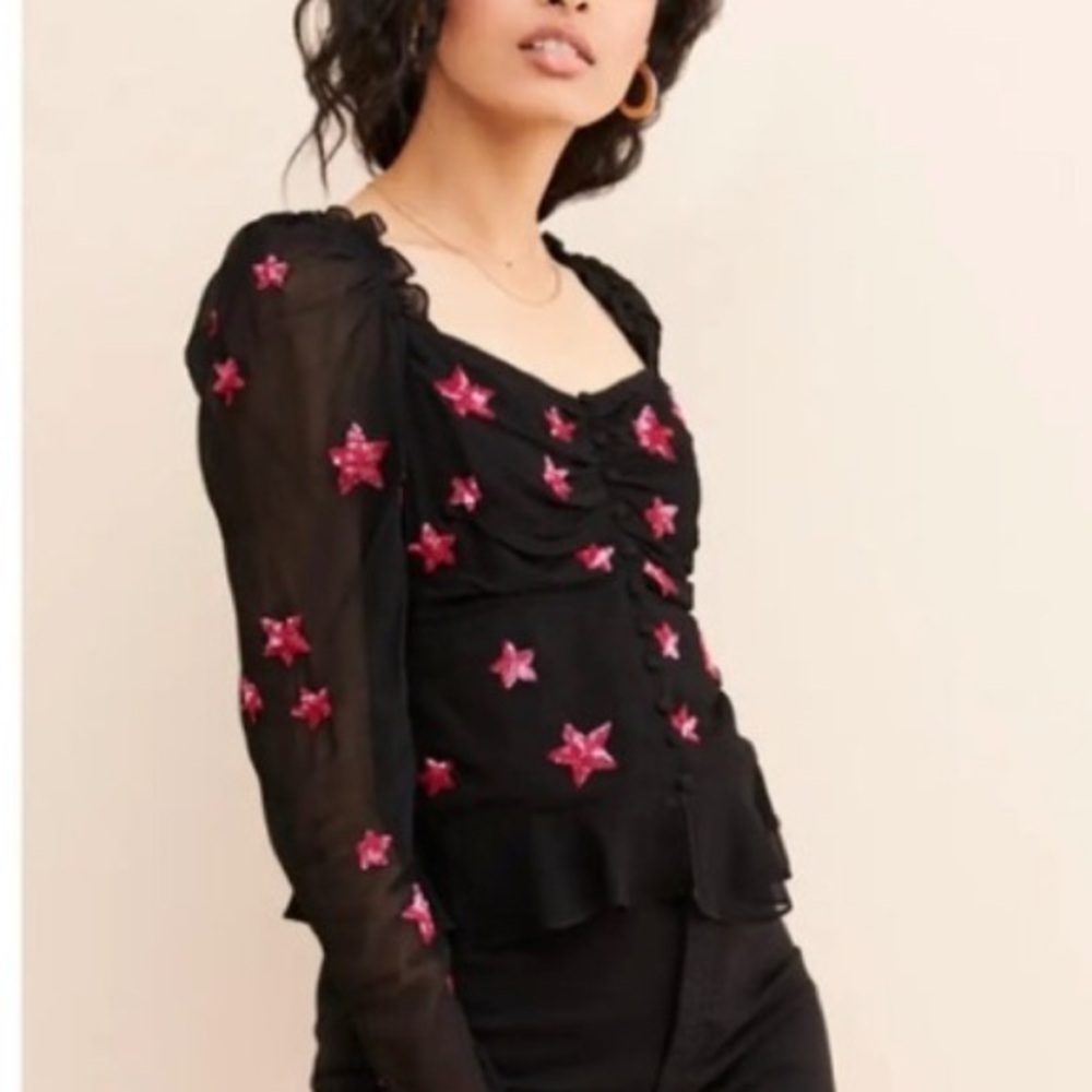Rococo sand all the glitters top pre loved as is xs